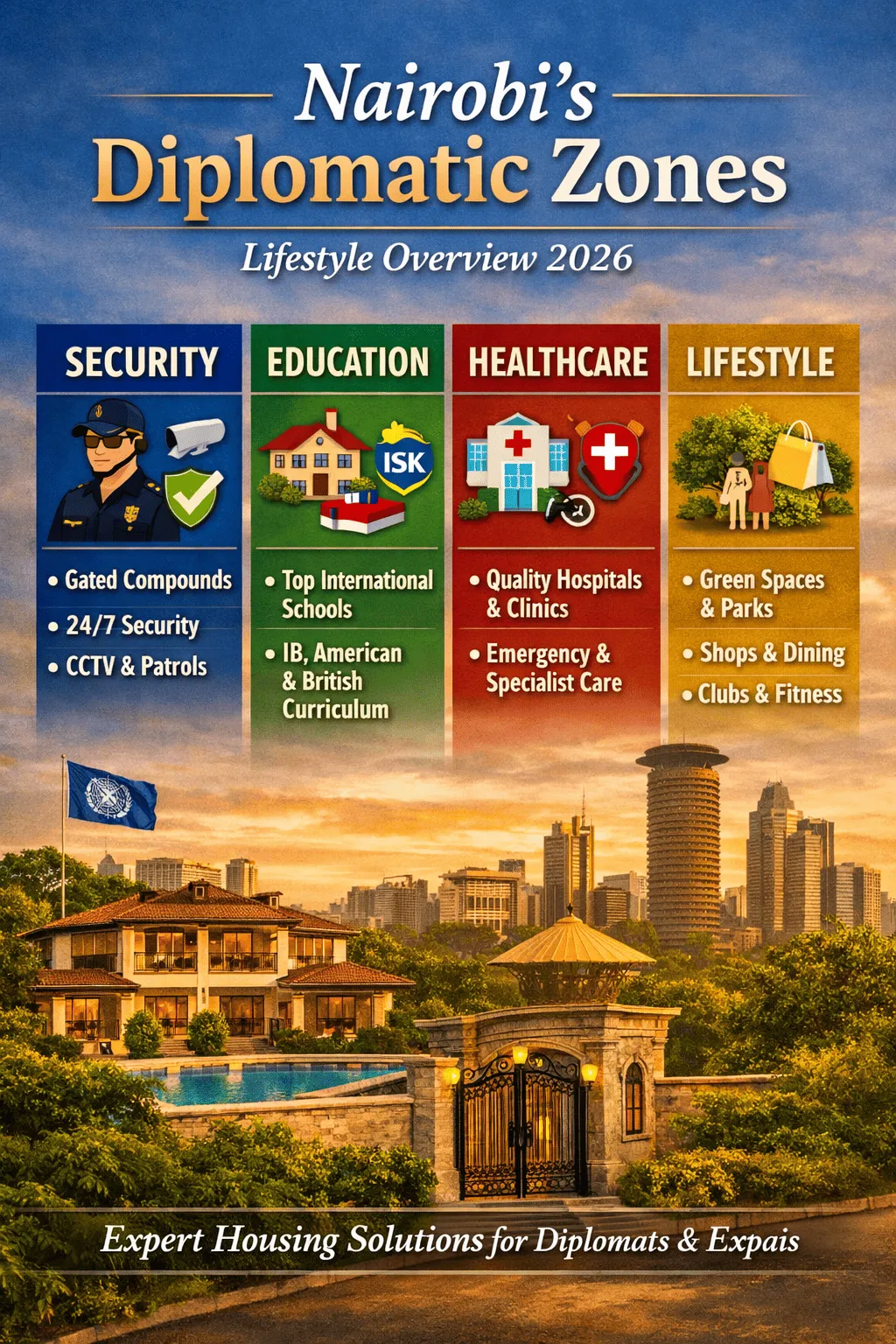 Living in Nairobi’s Diplomatic Zones: Schools, Healthcare & Community Insights for 2026
